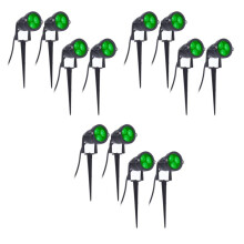 12Pcs LED Garden Lights 3W 220V Outdoor Spotlight with Spike IP65 Waterproof Garden Landscape Decorative Lamp Green