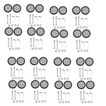 32X Luggage Accessories Wheels Aircraft Suitcase Pulley Rollers Mute Wheel Wear-Resistant Parts Repair 55X12mm