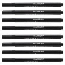 8 x Fabric Pens Permanent Colors for DIY Textile Clothes T-Shirt Shoes Black