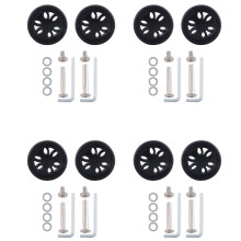 4set 50mm X15Mm Luggage Wheels Replacement Wear Resistant PU Caster Suitcase Replacement Wheels
