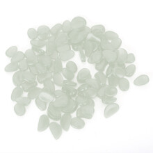 100Pcs Luminous Stone Fluorescent Decor Garden Yard Indoor Aquarium Landscape DecorationClear