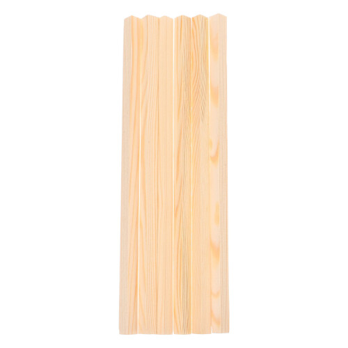 6pcs Decorative Molding Wood Pine Wood For Diy Projects