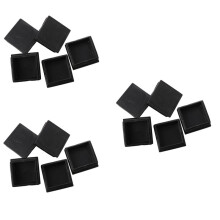 15 Pcs Plastic Square Blanking End Caps Tubing Tube Inserts 50mm x 50mm