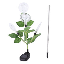 Luminária solar de jardim com 4 LEDs em formato de doce, colorida e com design exclusivo. Ideal para decoração de jardins e gramados.