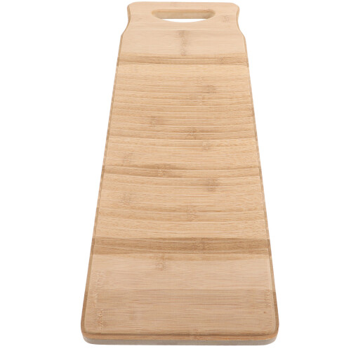 solid bamboo scrubbing board 60cm anti-slip for home laundry washing