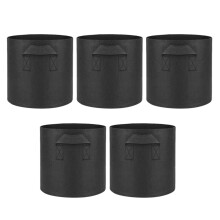 1Set Filz Pflanztasche Rund Atmungsaktiv Für Garten