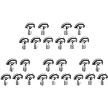 25Er Pack 1/4 Zoll Schnellspanner Platte Befestigungsschraube D- D Welle Qr Schrauben Adapter Halterung fuer Dslr Kamera Stativ Einbeinstativ Qr