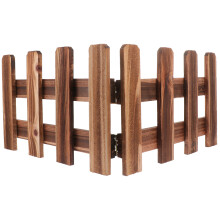 Natural Wood Garden Fence Lightweight Durable Yard Border Panels