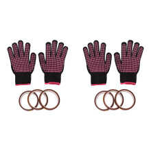 2set Heat Resistant Gloves and 3 Rolls 10mm X33M 108Ft Heat Press Tape, Heat Proof Gloves Glove Thermal Tape