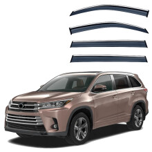 Window Visors Rain Guards with Custom Fit, Weather Protection and Easy Installation for Toyota Highlander 20152021