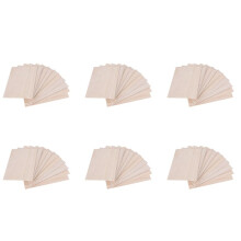 60Pcs Fogli di Legno di Balsa Piatto di Legno 150 x 100 x 2 mm per La Casa Nave Modello Artigianale DIY