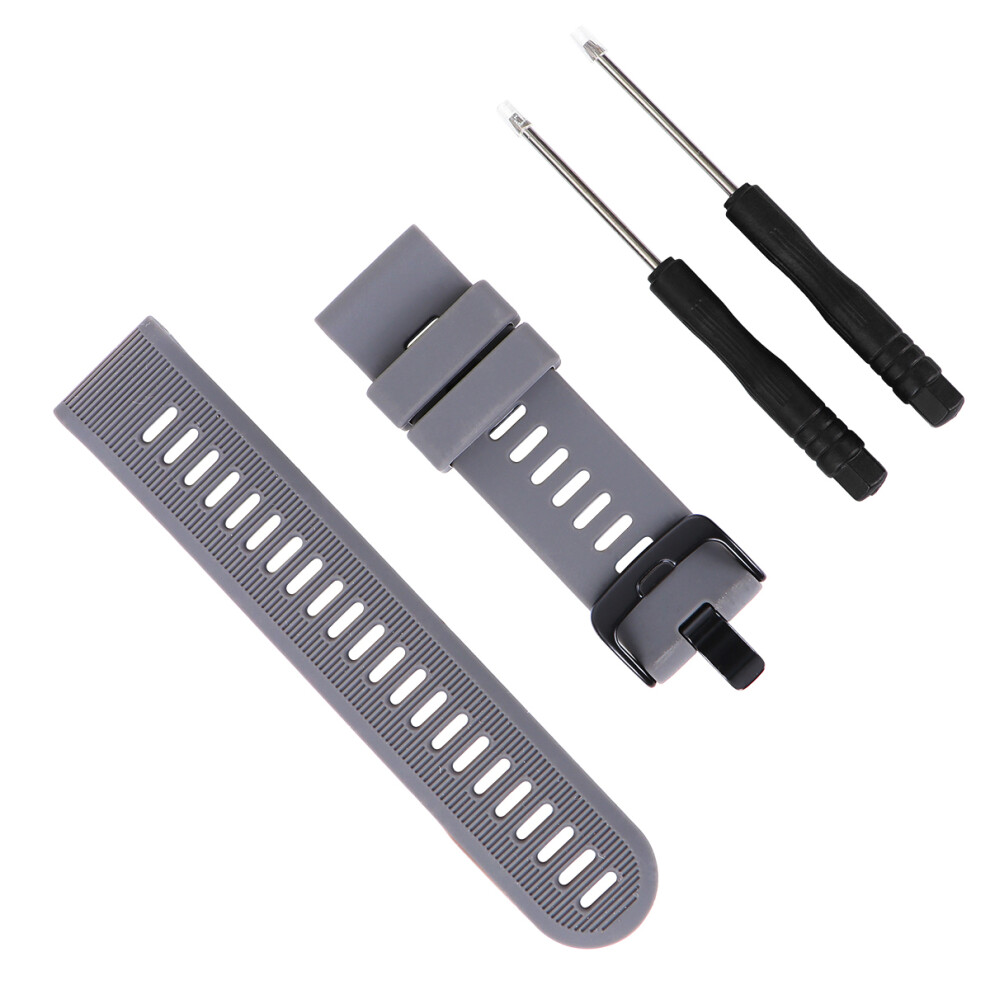 Silicone Strap And Pc Hard Rubber Shell For Garmin Forerunner 945 935 Grey 3261311952571