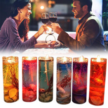 Jelly Essential Oil Wedding Romantic Candles Smokeless Candle Color Aromatherapy Candles for Party Birthday Wedding