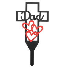 decorazione targa cimiteriale esterna in memoria del papà