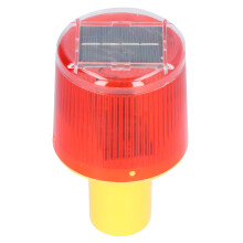 Waarschuwingslamp op zonne-energie, stroboscoopwaarschuwingslamp, handlamp, klein lampje voor bouw, transport en kade.