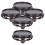 support plastique pour pot fleur, socle déco surélevé 5 pièces 3