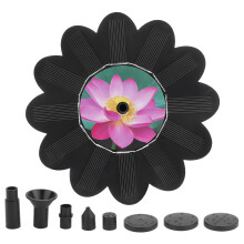 Pompe solaire pour fontaine avec moteur sans balais 6 V 1,4 W, idéale pour la décoration de jardin et d'aménagement paysager.