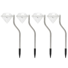 Luminária solar LED externa à prova de chuva para decoração de jardins, gramados e quintais.