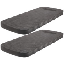 2Pcs Black Eva Kneeler Cushions Garden Kneeling Mats for Outdoor Use