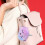 2Pcs Soft Plush Unicorn Wallets Cute Coin Purses Keychain Charm 5