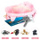 2Pcs Soft Plush Unicorn Wallets Cute Coin Purses Keychain Charm 9