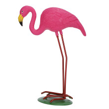 Estatueta de pássaro de plástico de alta simulação para decoração de jardim, ideal para proteger o gramado.