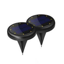Solar Ground Light Energy Saving Outdoor Landscape Light for Patio Lawn Garden 2pcs