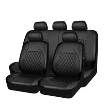 Car Seat Covers Full Set for Acura TLX 2015‑2017, Two‑Tone PU Leather with 3D Quilted Comfort and Scratch‑Resistant Protection