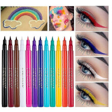 12 Colored Eyeliner Set Waterproof Eyeliner Pencil Long Lasting Matte Eye Liner
