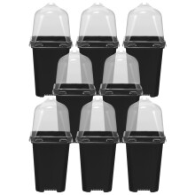 1Set Garden Dome Nursery Pots Plastic Planter for Flower and Succulent