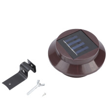 3LED Solar Garden Light LED Outdoor Fence Lamp for Gutter Fence Garden Yard