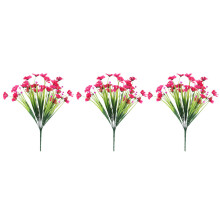 Kunstbloemenboeket, neppe plastic orchideeën voor tuindecoratie (rood)