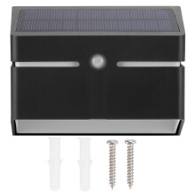 Waterproof LED Solar Wall Light Human Sensing Street Lamp for Outdoor GardenWhite Light