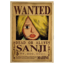 Cartoon Pirate Anime Figure Wanter Poster Home Decoration Accessories Anime Kraft Paper Decorative Painting Type 1