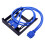 USB 3.0 Front Panel with Dual Ports, 20 Pin Hub Adapter for Desktop PC, Speed Data Transfer 1