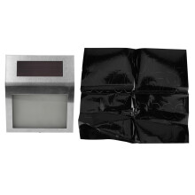 Ruostumattomasta teräksestä valmistettu LED-aurinkokäyttöinen valaistu talon oven numerovalo seinälle kiinnitettävällä valaisimella