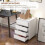Homcom Cajonera de Oficina Blanco 46 x 40 x 65 cm 4