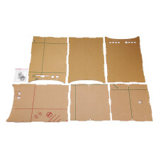 3D 8S Music Light Cube kit 8x8x8 Music Spectrum LED Electronic DIY Kits lot Transparent Box