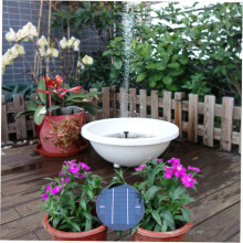 Decdeal 9V 3.5W Solar Panel Solar Powered Fountain Submersible Brushless Water Pump Kit for Bird Bath Pond Pull 200L/H 150cm Lift