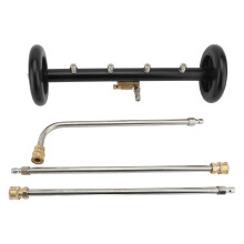 Dual Function Undercarriage Cleaner Surface Cleaner for Pressure Washer Underbody Car Wash Water Broom with 3 Pieces Extension Wand