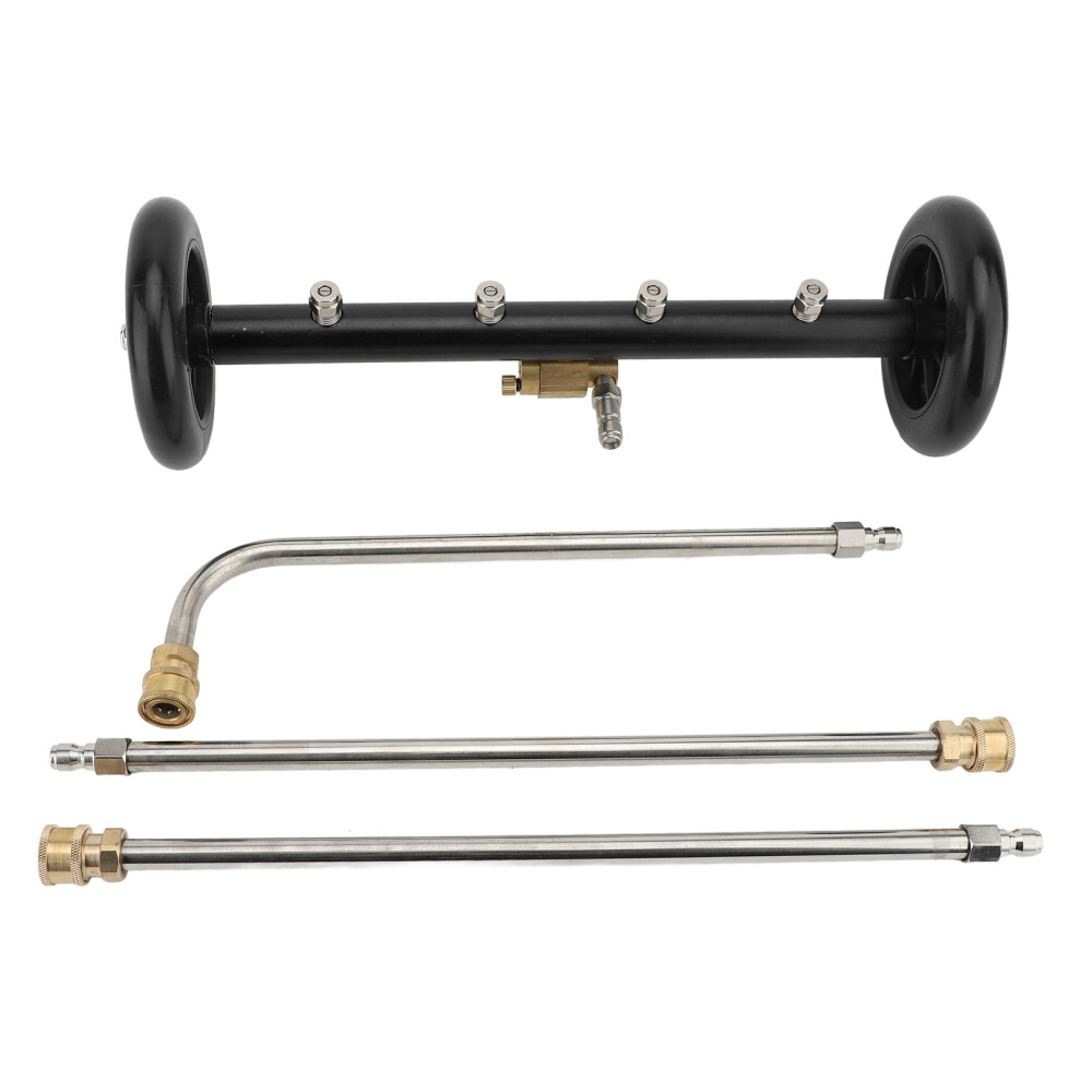 Dual Function Undercarriage Cleaner Surface Cleaner For Pressure Washer Underbody Car Wash Water Broom With 3 Pieces Extension Wand 3463007577895
