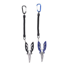 2PCS Fishing Pliers Stainless Steel Multifunctional Hook Remover Line Cutter Split Loop Opener Braid Scissors Pliers Fishing Gear for Men