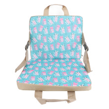 Children Outdoor Folding Chair Cushion Portable Stadium Cushion Thick Floral Foldable Stadium Chair for Fishing Camping Blue
