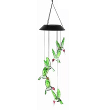 Yard Solar Wind Chime Light IP65 LED Solar Powered Wind Chimes Hanging Lamp for Patio Garden