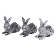 3 stuks decoratieve voetjes voor bloempotten, hars dierenbeeldjes, plantenpotsteunen, plantenpotverhogers voor buitentuinen, liggend konijn