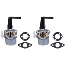 2X 696065 697422 Carburetor with Mounting Gasket Kit for Briggs & Stratton 110402 110412 215369