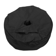 Ronde zandzak voor parasolvoet, gemaakt van 600D Oxford-stof, waterbestendig, winddicht en vulbaar, ideaal voor gebruik op het strand.