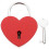 6 Pcs Zinc Alloy Heart Padlock For Suitcase Security 1