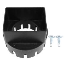 Regenpijpadapter 3x4 inch PVC vierkante regenpijpadapter voor buitengebruik, zwart