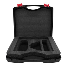 Water Resistant Satellite Hard Case for Adapter Cable Kickstand Power Supply Accessories Travel Handle Case for Outdoor Camping Car RV Boat Trips